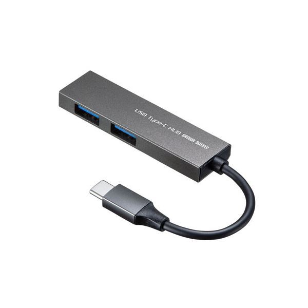 【5個セット】 USB Type-C 2ポートスリムハブ USB-3TCH24SNX5 送料無料の通販は