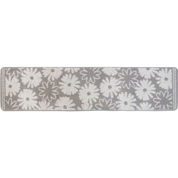 【2個セット】 ルックス キッチンマット 台所用 シュクレ 約45×180cm グレー 花の香り漂うキッチンを彩る、180cmのフラワーパワー 2個セットでお得なキッチンマット ルックスのシュクレがグレーに映える、約45×180cmの贅沢サイズ 送料無料の通販は