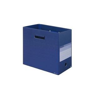 （まとめ）プラス ボックスファイルワイド FL-024BF A4 NVB【×10セット】 送料無料の通販は