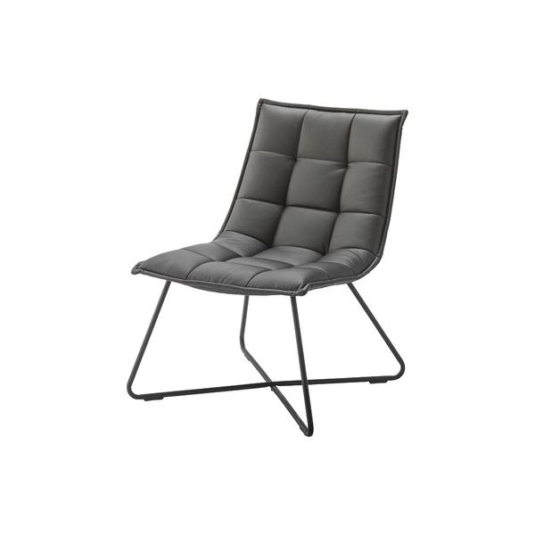 パーソナルチェア (イス 椅子) 約幅62×奥行74×高さ84×座面高42cm ブラック 金属 スチール ソフトレザー 組立品 リビング ダイニング 黒 送料無料の通販は