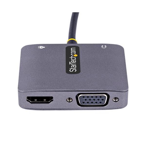 StarTech.com USBマルチポートハブ 122-USBC-HDMI-4K-VGA 1台 USB接続で4K HDMIとVGAを同時に利用可能なマルチポートハブ1台 - デュアルディスプレイ対応の便利なアクセサリー 送料無料の通販は