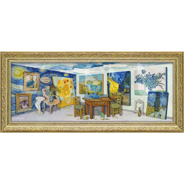 ユーパワー 白石創多 Gel加工 アートフレーム 「ゴッホのアート