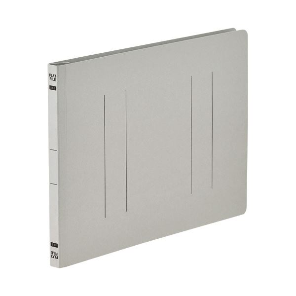 (まとめ）TANOSEEフラットファイルE（エコノミー） A4ヨコ 150枚収容 背幅18mm グレー 1パック（10冊）【×10セット】 送料無料の通販は 9,060円