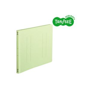 （まとめ）TANOSEE フラットファイル バインダー 2穴 ＜スタンダードカラー＞A4ヨコ 150枚収容 緑 10冊入×10パック スタンダードなカラーバインダー A4サイズで150枚収容可能 緑のフラットファイルが10冊入った10パック 送料無料の通販は