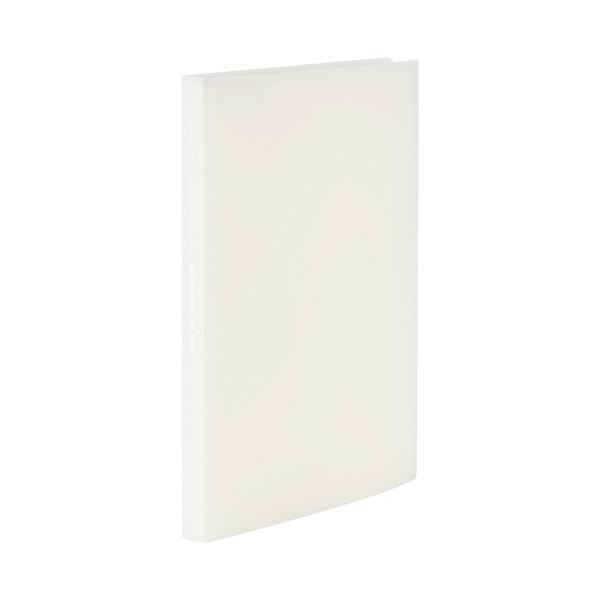 （まとめ） TANOSEE環境にクリアファイル（植物由来原料配合） A4タテ 40ポケット 背幅23mm オフホワイト1セット（10冊） 【×3セット】 白