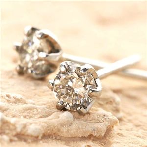 Pt900 0.1ctダイヤモンドピアス プラチナ