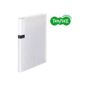 （まとめ） TANOSEE クリアブック（透明表紙） A4タテ 36ポケット 背幅20mm グリーン 1セット（10冊） 〔×3セット〕