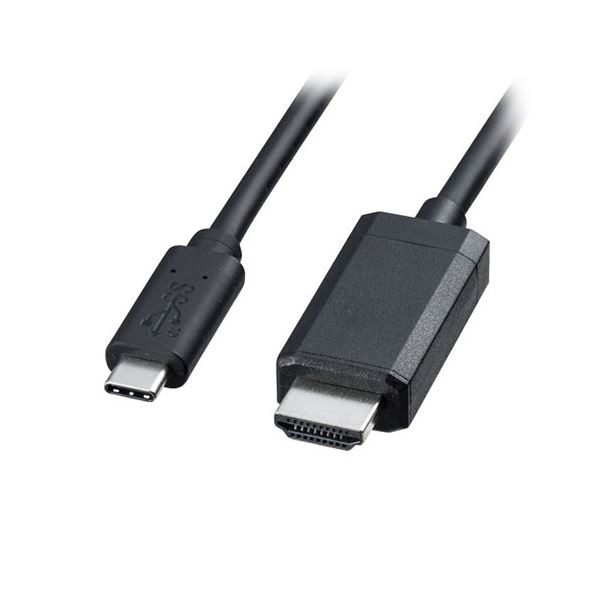 TypeC-HDMI変換ケーブル 配線 5m ブラック KC-ALCHD50K 黒 送料無料の通販は