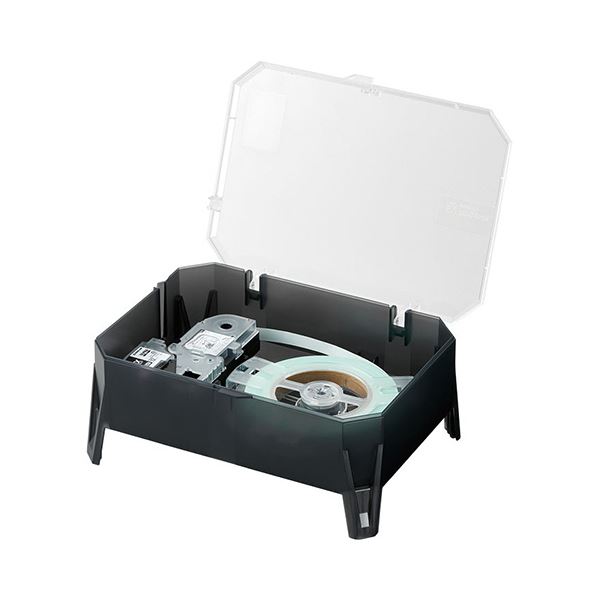 キングジム テプラPRO テープカートリッジ EXロングテープカートリッジ（EXロングテープ専用ケース付） 12mm 白／黒文字 SS12K-EX1個 送料無料