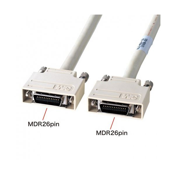 カメラリンク標準ケーブル 配線 （標準 MDR／MDR） 2m KB-CAM-02N 1本 高品質なカメラ接続用ケーブル、標準MDR/MDR仕様の2m長 信頼性抜群のサンワサプライ製、カメラリンク標準ケーブル 撮影や編集に欠かせないアイテムです 送料無料の通販は