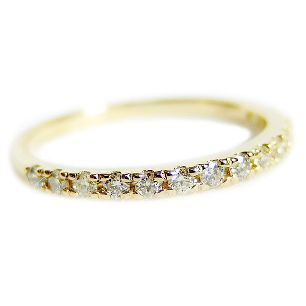 【保証書付】 ハーフエタニティ リング ダイヤモンド 0.2ct K18 11.5号 アクセサリー