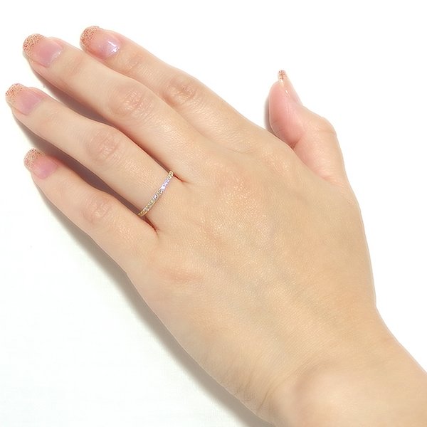 数量限定セール  ダイヤモンド リング ハーフエタニティ 0.2ct 11.5号 K18 アクセサリー