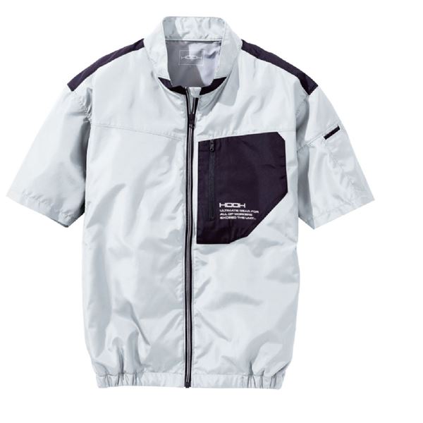 村上被服 HOOH 半袖ジャケット(サイドファン仕様) V6617 シルバーグレー サイズ：LL 服単品 〔バッテリー・ファン・ケーブル 配線 別売 〕 送料無料の通販は 5,422円