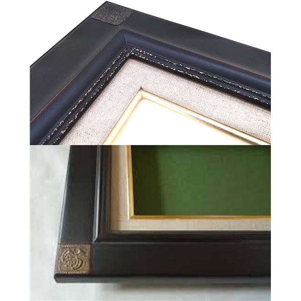 油額 〕黒金 油絵額 F15号 652×530mm 油絵用額縁 油彩