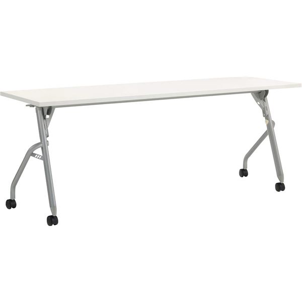 フラップテーブル 机 幕板なし W1800×D600mm スタイリッシュなデザインのフラップテーブル、幕板なし、広々としたW1800×D600mmの使いやすさで、快適な作業環境を提供します 送料無料の通販は 93,208円