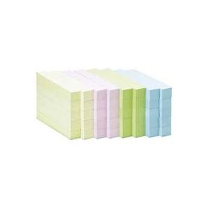 (業務用4セット) ジョインテックス 付箋/貼ってはがせるメモ 【75×12.5mm/混色】 100枚*40冊 P514J-M-40 送料無料の通販は