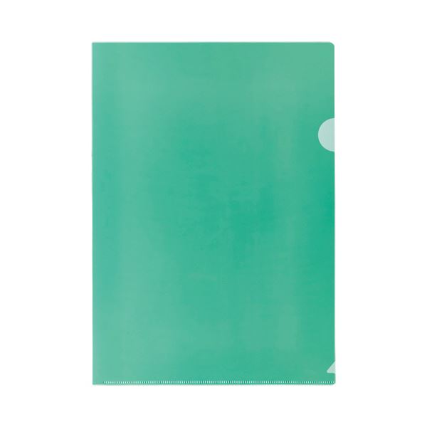 （まとめ） TANOSEEカラークリアホルダー 薄型エコノミータイプ A4 グリーン 厚さ0.15mm 1セット（30枚：10枚×3パック） 【×10セット】 緑 送料無料の通販は 10,525円