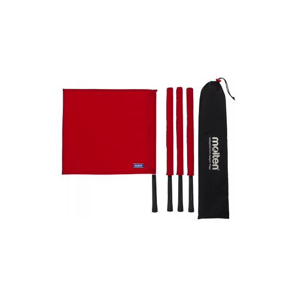 molten（モルテン） 線審フラッグ赤 QV0020-R 音響抜群で絡まり知らずのライン審判用旗 線審フラッグ赤、モルテンの進化形QV0020-R 送料無料の通販は