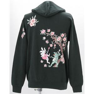 驚愕の10柄まっちゃん愛用ブランド 語れる立体和柄パーカー　鳥獣ロック　S クールでカッコいい 驚愕の10柄 まっちゃん愛用ブランド 語れる立体和柄パーカー 鳥獣ロック S 送料無料