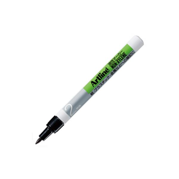 （まとめ） シヤチハタ 油性マーカー アートライン丸2 黒 K-700 1セット（10本） 【×5セット】