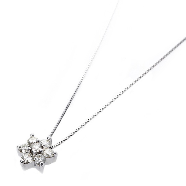 k18 0.3ct ダイヤモンドペンダント お花 トップ 日曜日限定 大特価