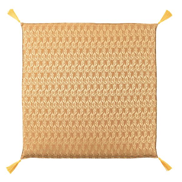 座布団 約幅70×奥行70×高さ7cm ゴールド クッション性 軽量 移動便利 大判 フロアクッション リビング インテリア雑貨 送料無料の通販は