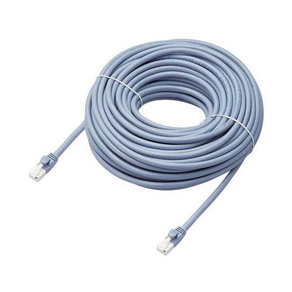 LANケーブルCat6A RoHS ブルー 青 20m 青 スマートオフィス】LAN