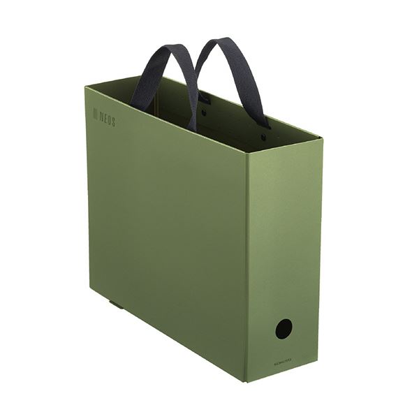 （まとめ） コクヨキャリーボックス NEOS A4 オリーブグリーン A4P-NELFM-DG 1個 【×3セット】 緑 送料無料の通販は