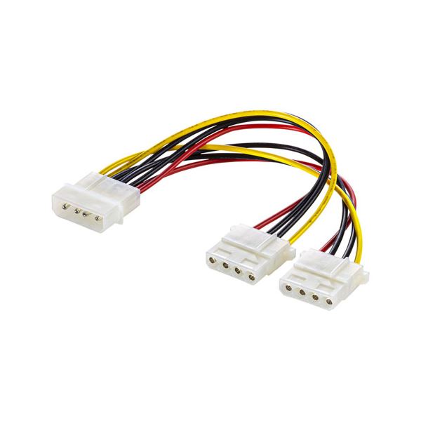 【5個セット】 電源ケーブル 配線 TK-PW72N2X5 電源を分配するなら、4pinオス-4pinメス×2 分配用0.15m 電源ケーブルが最適 一度に5個セットで手に入るサンワサプライのパワフルな電源ケーブル TK-PW72N2X5 送料無料の通販は 5,820円