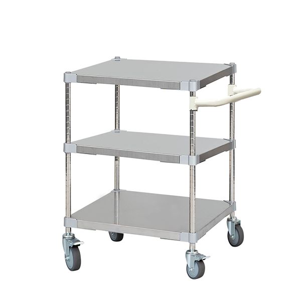 ステンレスシェルフ60×120cm 2段・H70cm 組立式 ステンレスシェルフ オープンラック 収納ラック ラック 収納棚