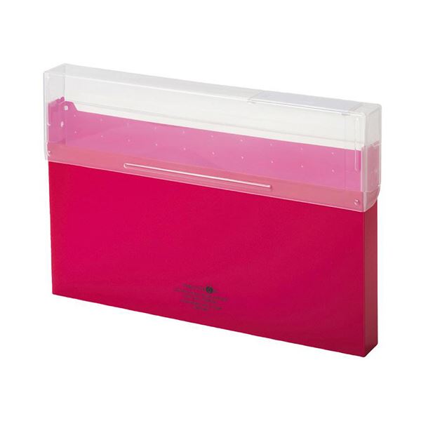 (まとめ）リヒトラブ AQUA DROPsコングレスケース A4 300枚収容 赤 A-5024-3 1セット（6個）【×5セット】 スムーズに取り出せる 便利な収納ケース A4サイズ300枚収容 鮮やかな赤色 6個セット×5セット 送料無料の通販は 19,643円