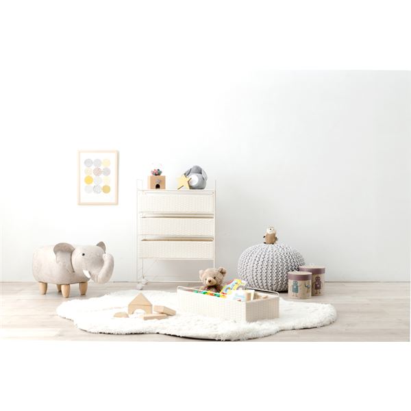 ランドリーラック ホワイト (約)幅60cm 組立式 キャスター付 ランドリーラック 約幅60cm ホワイト キャスター付 移動可能