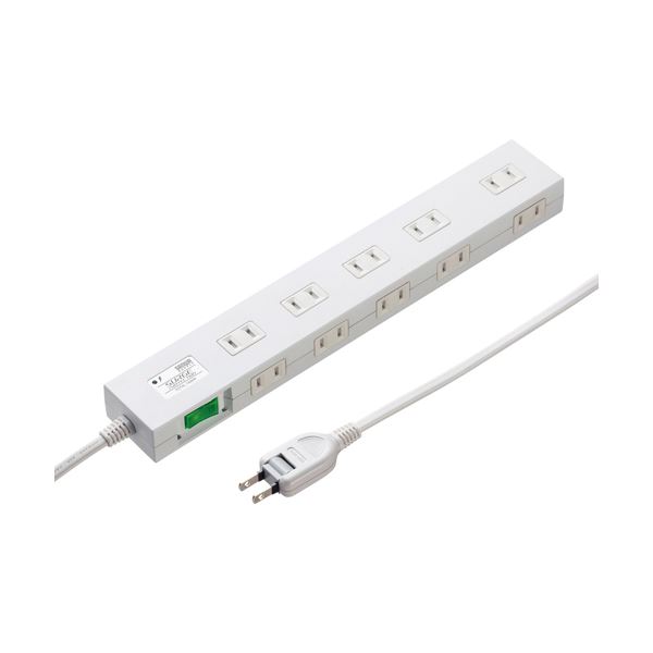 雷ガードタップ ホワイト 3m 白 雷を防ぐ力強い盾 ホワイトカラーの電源タップ 3メートル長 雷から家電を守る 安心の保護装置付き 雷ガードタップ 白 送料無料の通販は 5,662円