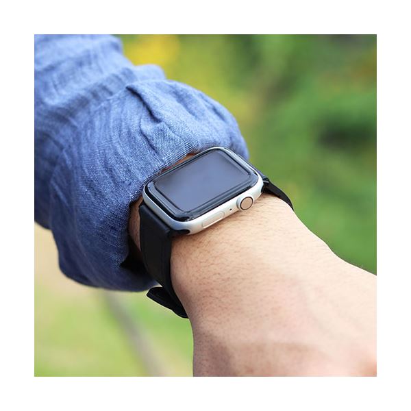 EGARDEN GENUINE LEATHER STRAP AIR for Apple Watch 49/45/44/42mm Apple Watch用バンド ブラック EGD20585AW 黒 送料無料の通販は