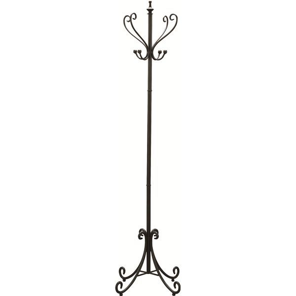 ポールハンガー コートハンガー 幅44cm ブラック 金属 スチール リビング ベッドルーム 玄関 エントランス インテリア家具 黒 送料無料の通販は 10,540円