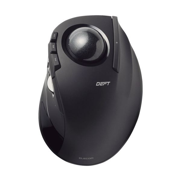 ワイヤレストラックボール(人差し指操作タイプ) ブラック M-DT1DRBK 1個 黒 自由自在な操作が可能な無線式トラックボール搭載マウス 指先で縦横スクロール、クリック、ドラッグが快適に行える ブラックカラーのスタイリッシュなデザイン 黒 送料無料