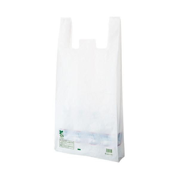 （まとめ） TANOSEEバイオマス配合レジ袋（乳白） 80号 1パック（100枚） 【×5セット】 送料無料の通販は 9,573円