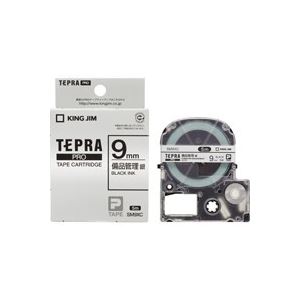 (業務用5セット) キングジム テプラPROテープ/ラベルライター用テープ 【備品管理ラベル/幅：9mm】 SM9XC 送料無料