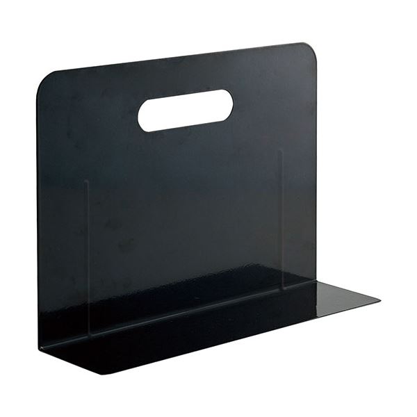 【3セット】 LIHIT LAB. ブックエンド ワイドタイプ ブラック A7352-24-BKX3 黒 送料無料の通販は