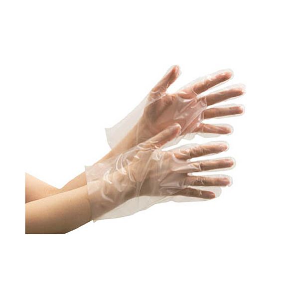 （まとめ） ミドリ安全 安心 ポリエチレン使い捨て手袋 外エンボス クリア S VERTE-580-S 1箱（200枚） 【×10セット】 送料無料の通販は