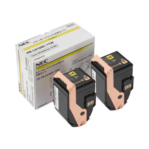 NECトナーカートリッジ イエロー PR-L9100C-11W 1箱（2個） 黄 送料無料の通販は 36,216円