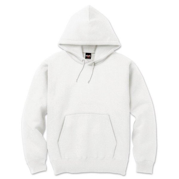 裏起毛 プル パーカー XXXLサイズ ホワイト 12.5oz ヘビーウェイト 綿混 コットン混 保温力抜群 男女兼用 プルオーバー 白 送料無料の通販は