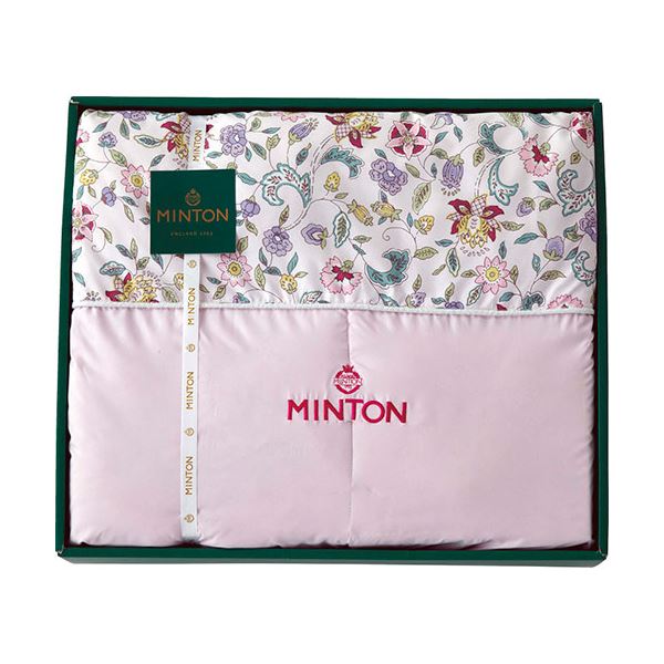 MINTON シルク混肌掛けふとん 合繊入り肌シルク掛けふとん 2枚セット