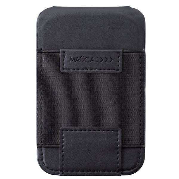 カードポケット [マグカ(MAGCA)] 3ポケットタイプ SMA-H009BK ブラック 黒 iPhone用Magsafe対応アクセサリー、スマートフォンに便利な3つのカードポケット付きブラックカラーのポーチ 黒 送料無料の通販は