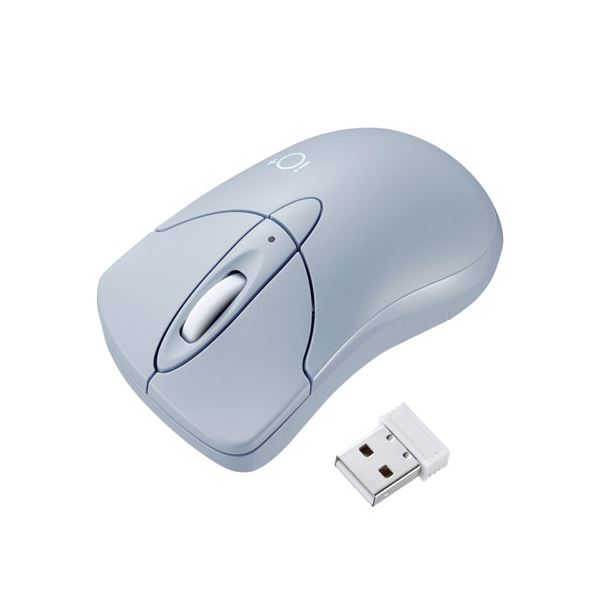 【5個セット】 静音ワイヤレスブルーLEDマウス "イオプラス" スカイブルー MA-IPWBS302BLX5 青 送料無料の通販は