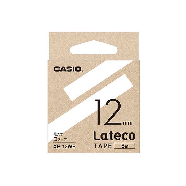 〔5個セット〕 カシオ計算機 Lateco 詰め替え用テープ 6mm 水色テープ 黒文字 XB-6SBX5 5個セット カシオ計算機 Lateco 詰め替え用テープ 12mm 白テープ
