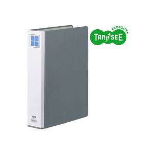 （まとめ）TANOSEE 両開きパイプ式ファイルE A4タテ 40mmとじ グレー 30冊 進化したファイリングの新時代 便利な両開きパイプ式ファイルE A4タテ、40mmとじ、鮮やかなグレー、30冊セット 送料無料
