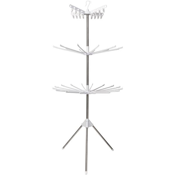 洗濯物干し 物干しスタンド 約幅82cm 3段 ホワイト 室内 セキスイ ステンクラーものほしスタンド コスモス 洗濯用品 白 送料無料の通販は 4,644円