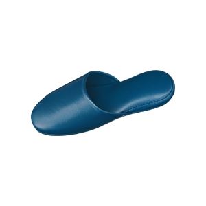 （まとめ）高周波レザースリッパ ブルー 10足 青 快適な足元を演出 高周波テクノロジーを搭載したブルーのレザースリッパが10足セットで登場 青 送料無料の通販は