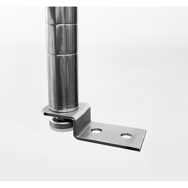 転倒防止用支柱固定金具 4個セット 【プロフェイスステンレスポール専用】 送料無料の通販は